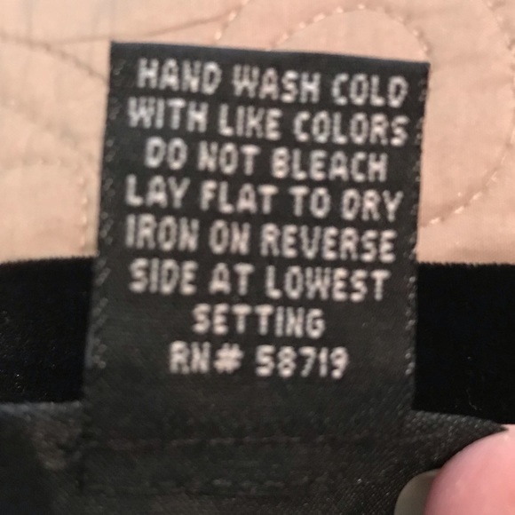 Black Velvet Pants - Picture 3 of 3